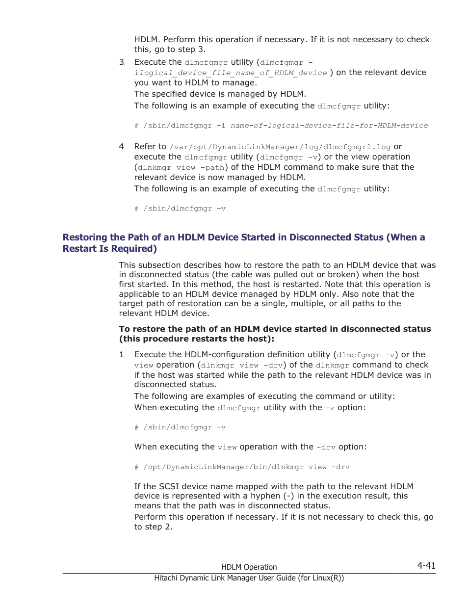 A restart is required) -41 | HP XP P9500 Storage User Manual | Page 337 / 640