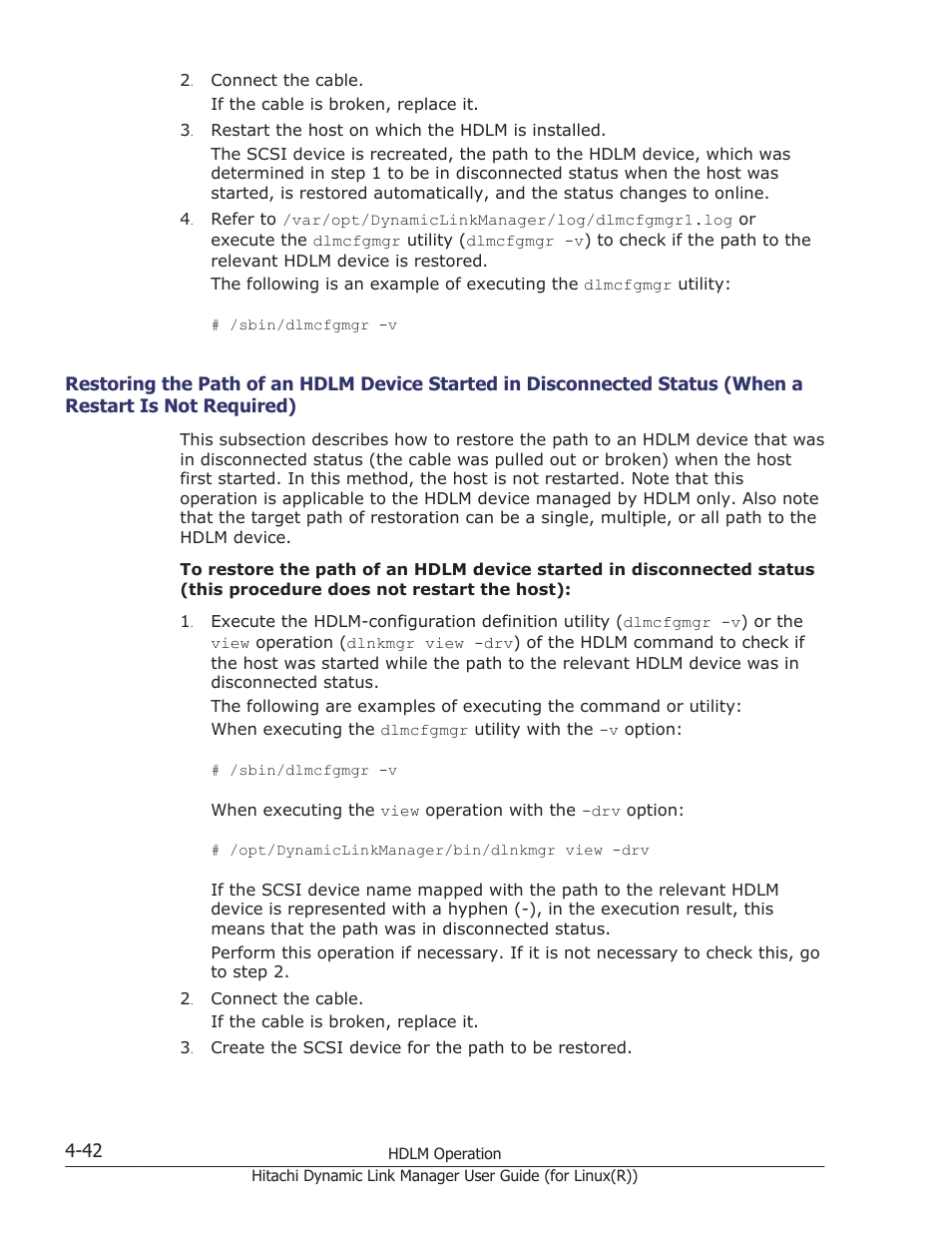 A restart is not required) -42 | HP XP P9500 Storage User Manual | Page 338 / 640