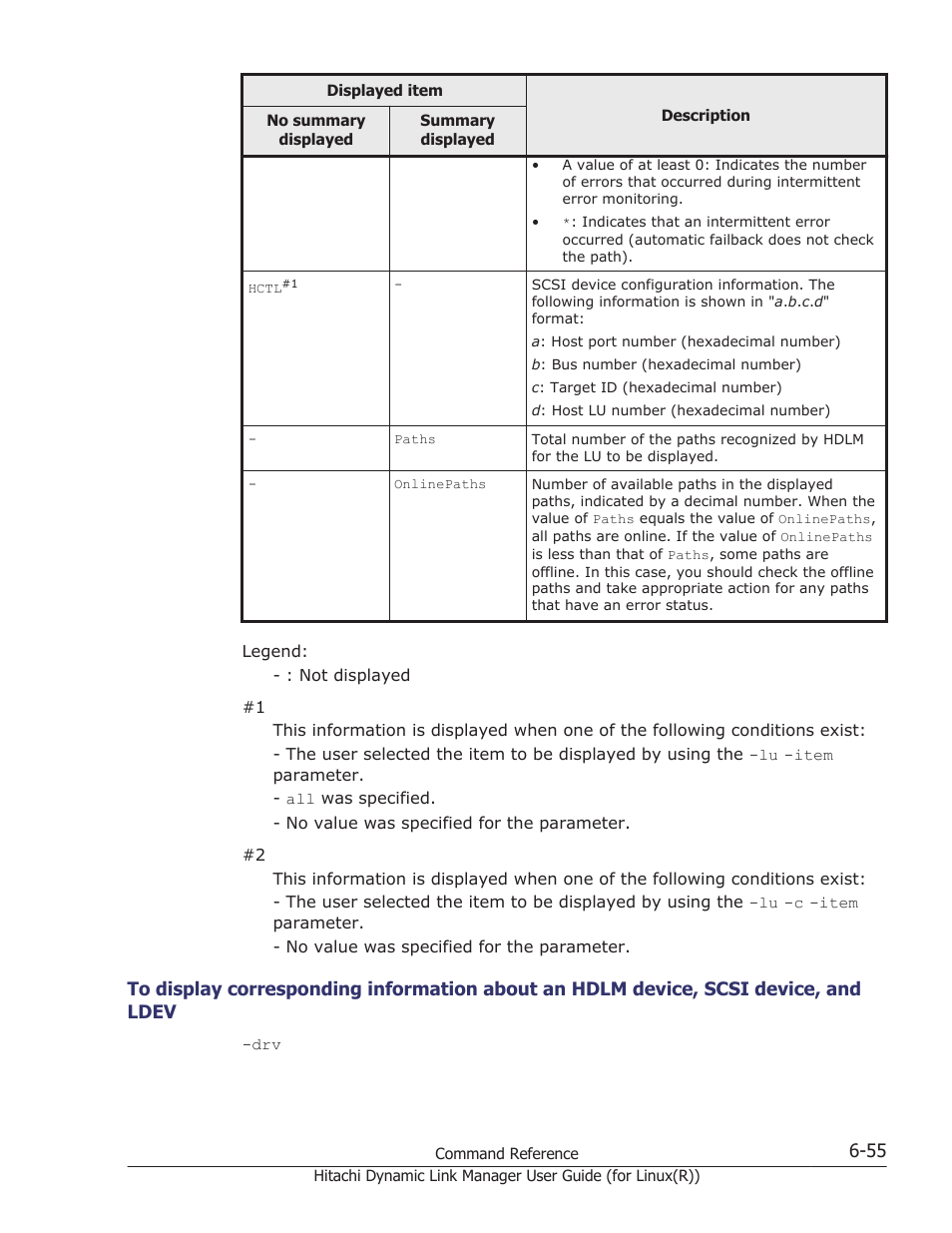 Ldev -55 | HP XP P9500 Storage User Manual | Page 407 / 640