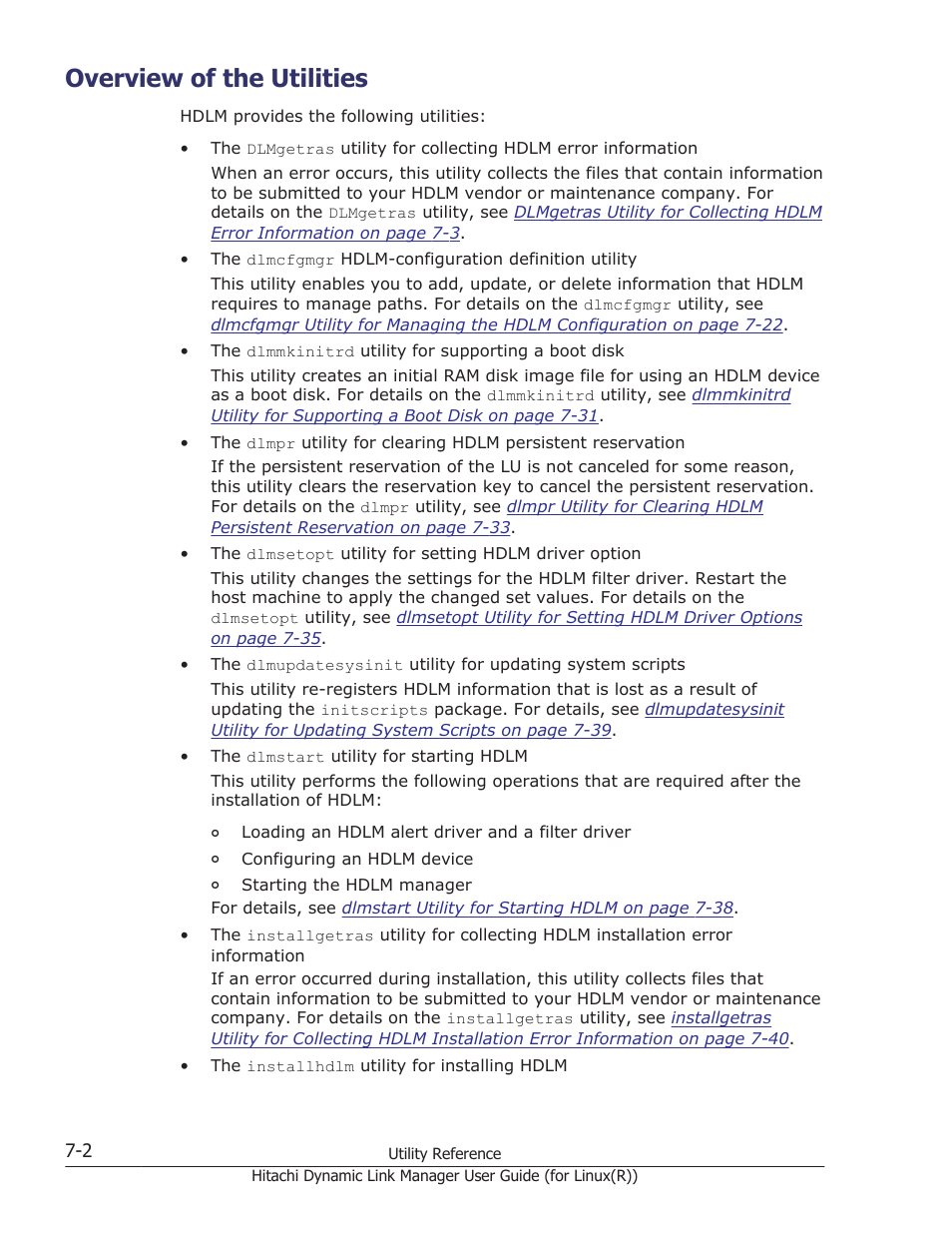 Overview of the utilities, Overview of the utilities -2 | HP XP P9500 Storage User Manual | Page 412 / 640