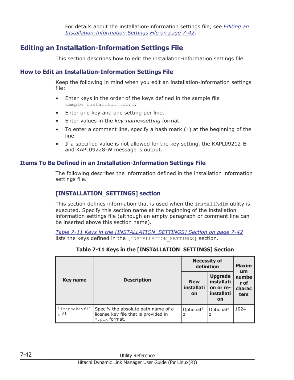 Editing an installation-information settings file, Editing an installation-information | HP XP P9500 Storage User Manual | Page 452 / 640