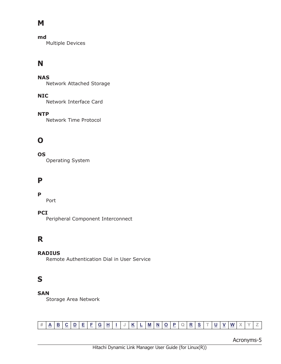 M n o p | HP XP P9500 Storage User Manual | Page 621 / 640