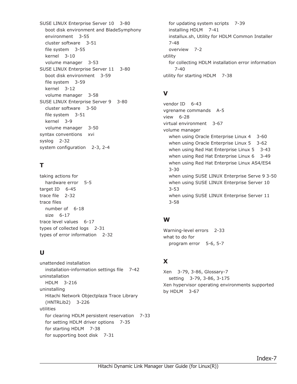 Index-7 | HP XP P9500 Storage User Manual | Page 637 / 640