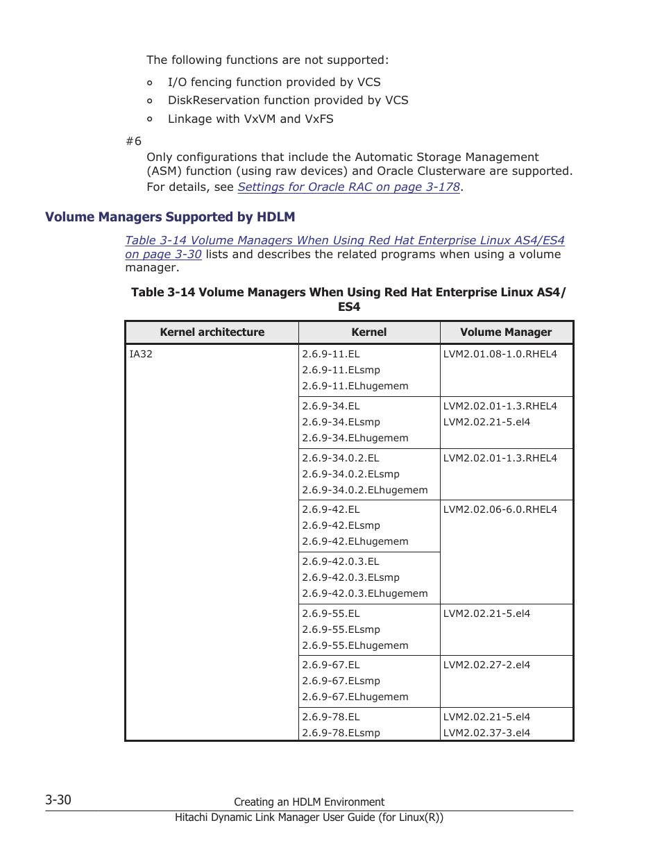 Volume managers supported by hdlm -30 | HP XP P9500 Storage User Manual | Page 98 / 640