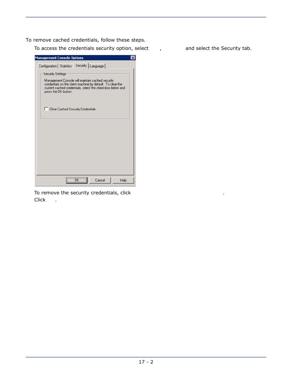 Clearing maintained security credentials | HP Storage Mirroring Software User Manual | Page 132 / 134