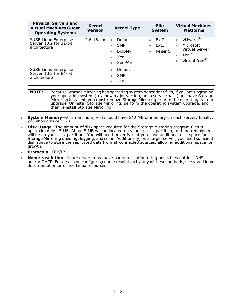 HP Storage Mirroring Software User Manual | Page 21 / 134