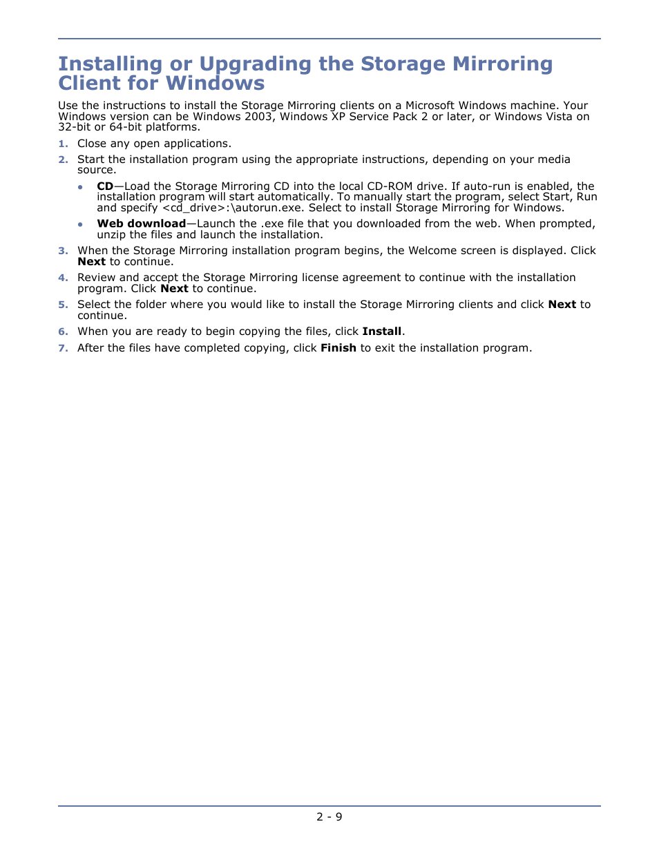 HP Storage Mirroring Software User Manual | Page 28 / 134