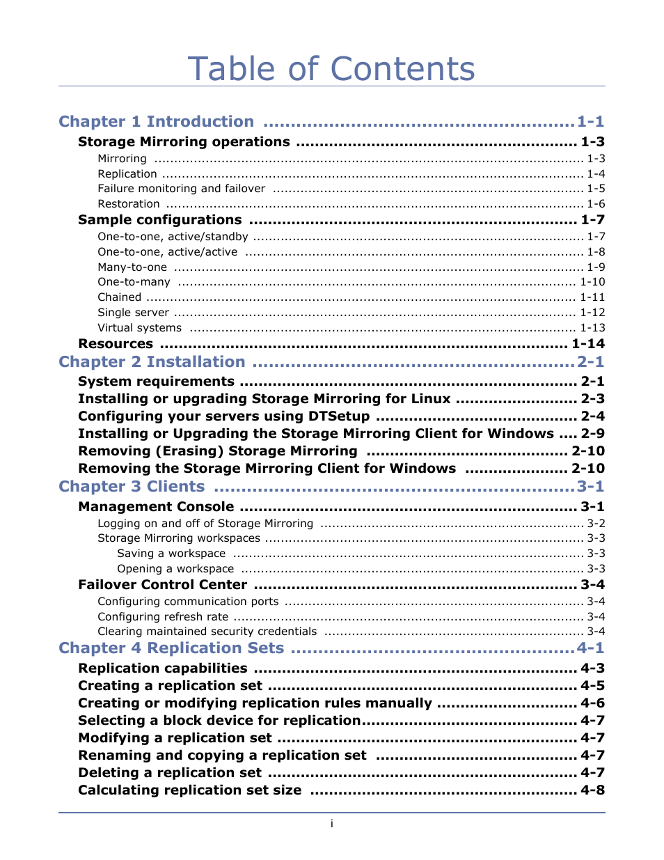 HP Storage Mirroring Software User Manual | Page 3 / 134