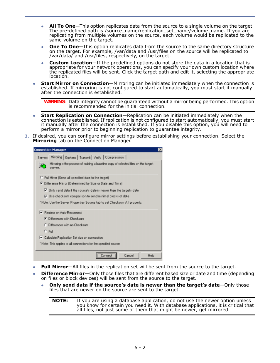 HP Storage Mirroring Software User Manual | Page 45 / 134