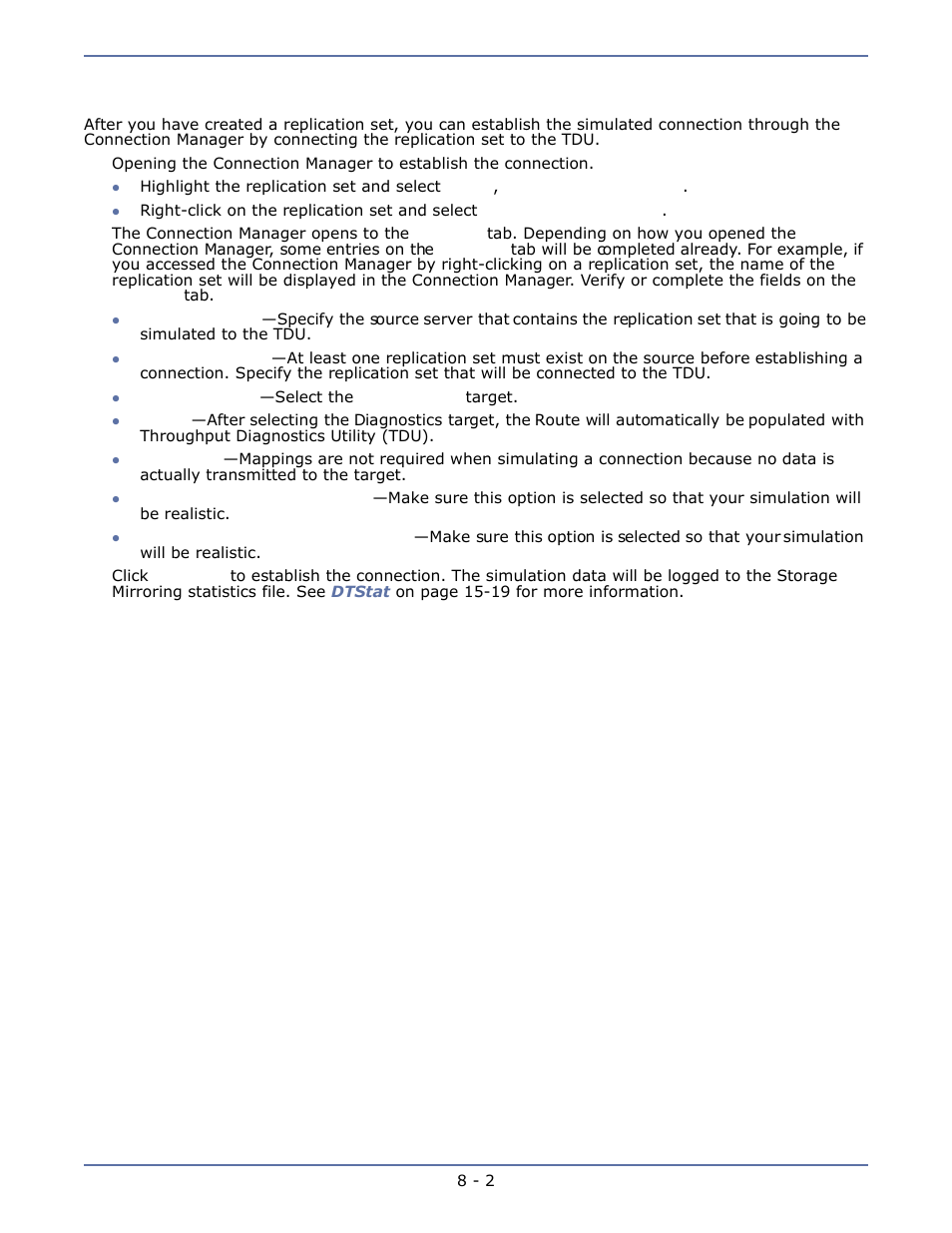 Establishing the simulated connection, Establishing the simulated connection -2 | HP Storage Mirroring Software User Manual | Page 50 / 134