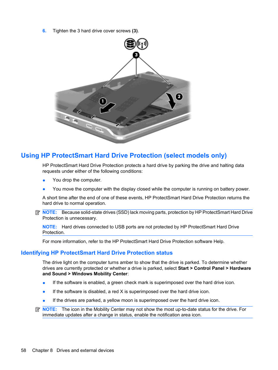 HP Pavilion dm3-1108ax Entertainment Notebook PC User Manual | Page 68 / 94