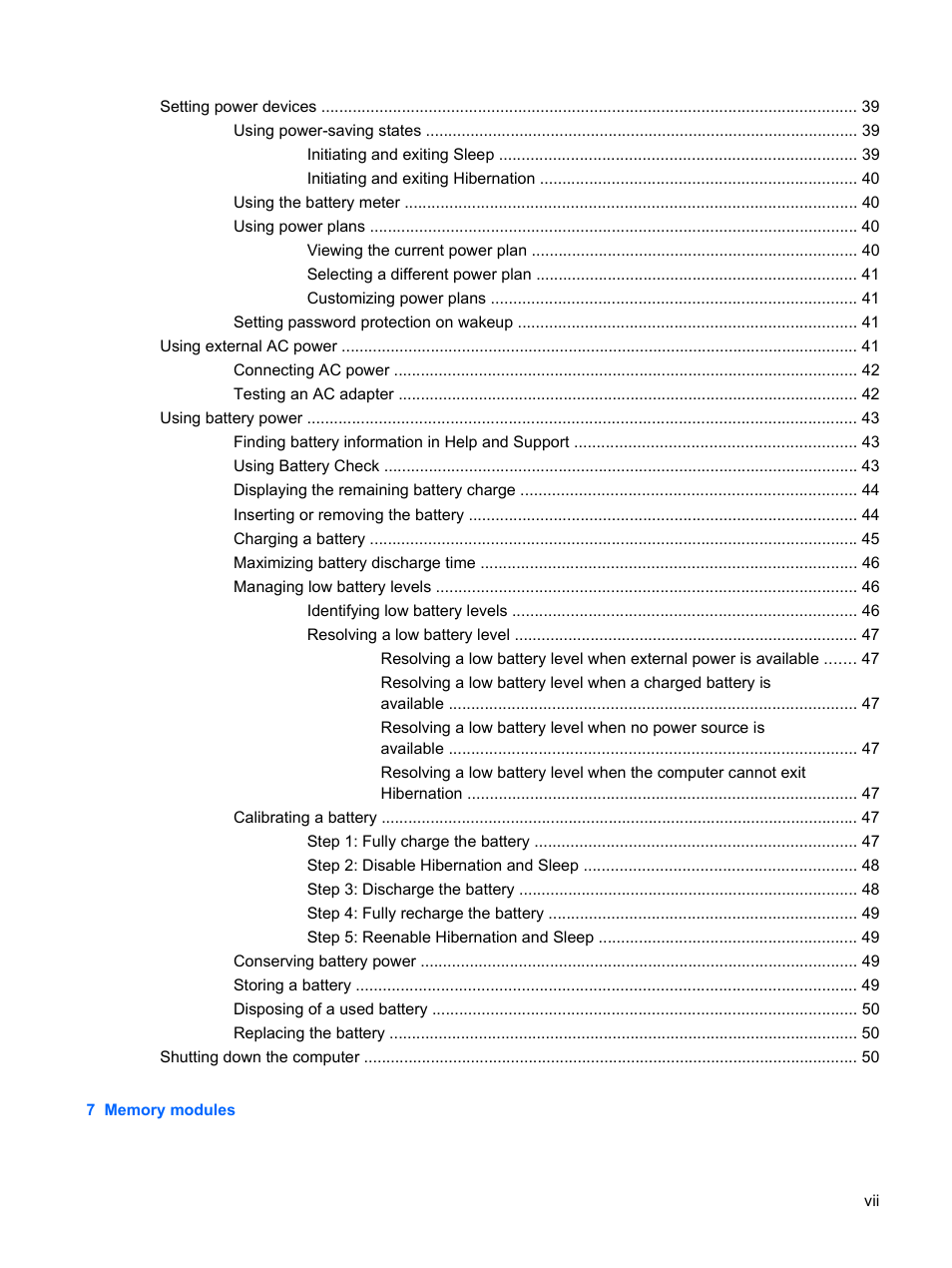 HP Pavilion dm3-1108ax Entertainment Notebook PC User Manual | Page 7 / 94