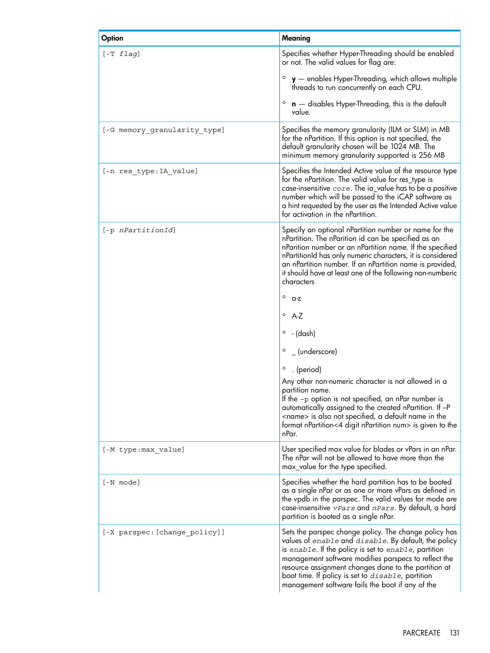 HP Integrity Superdome 2 Server User Manual | Page 131 / 217