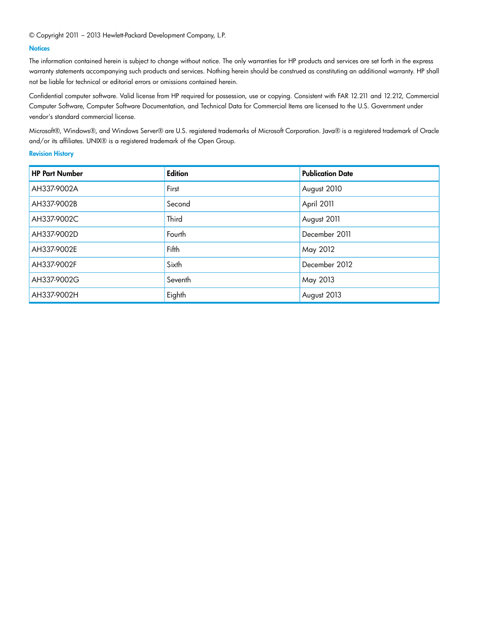 HP Integrity Superdome 2 Server User Manual | Page 2 / 217