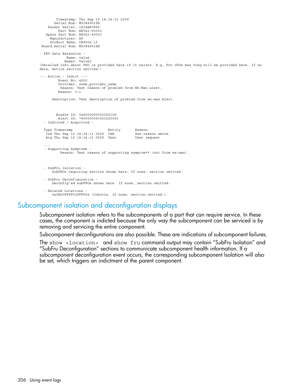 HP Integrity Superdome 2 Server User Manual | Page 206 / 217