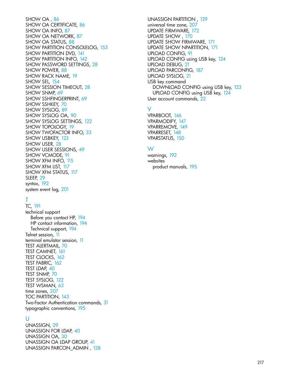 HP Integrity Superdome 2 Server User Manual | Page 217 / 217