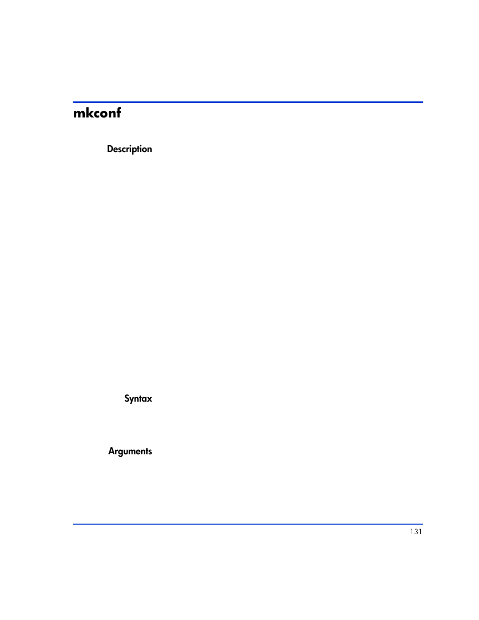 Mkconf, Mkconf 131 | HP XP Continuous Access Software User Manual | Page 131 / 412