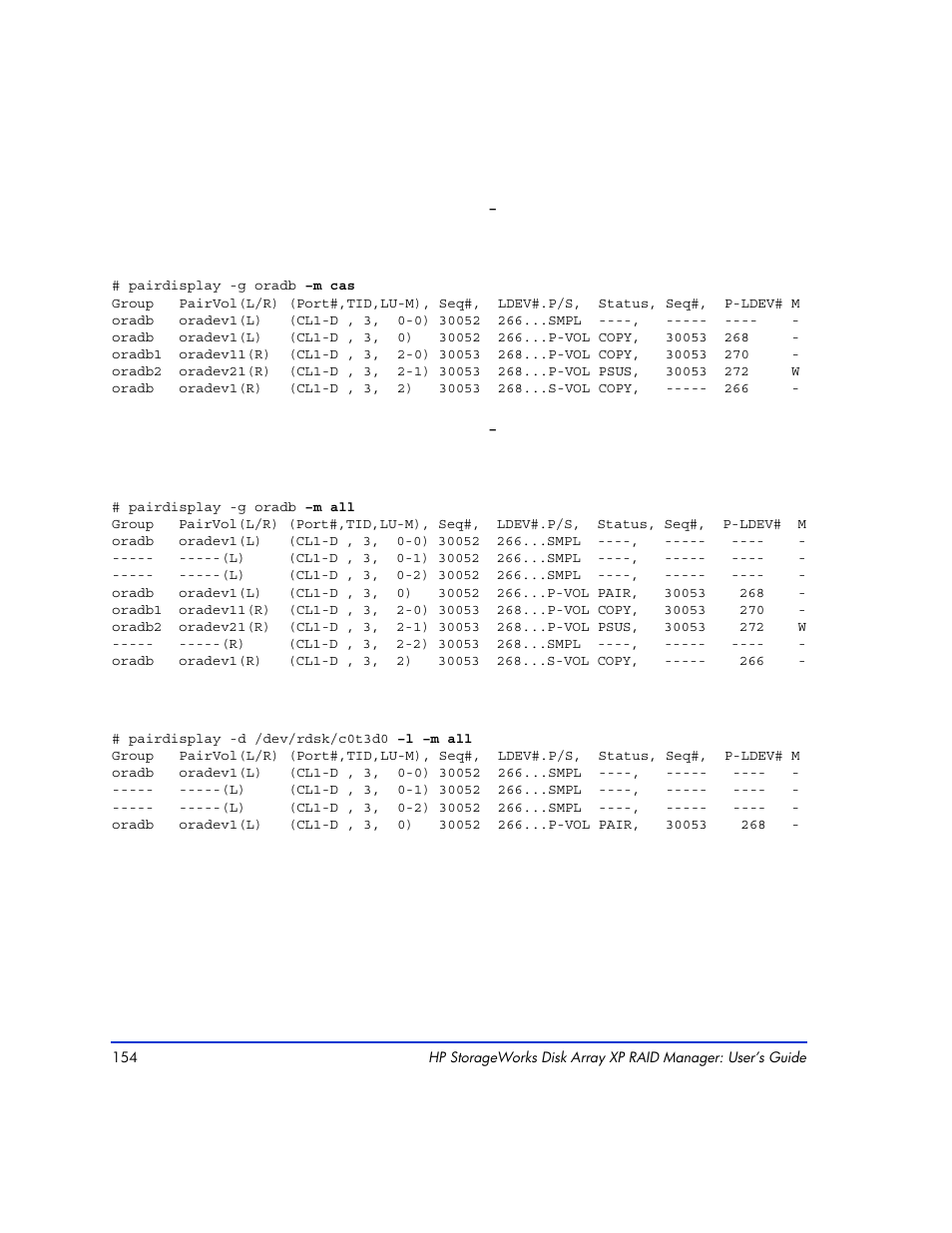 HP XP Continuous Access Software User Manual | Page 154 / 412