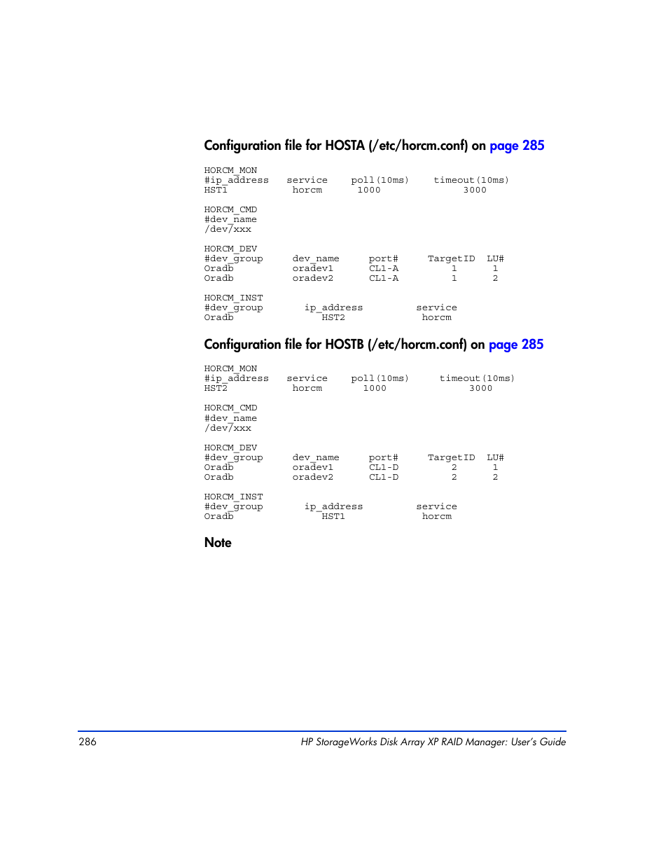 HP XP Continuous Access Software User Manual | Page 286 / 412