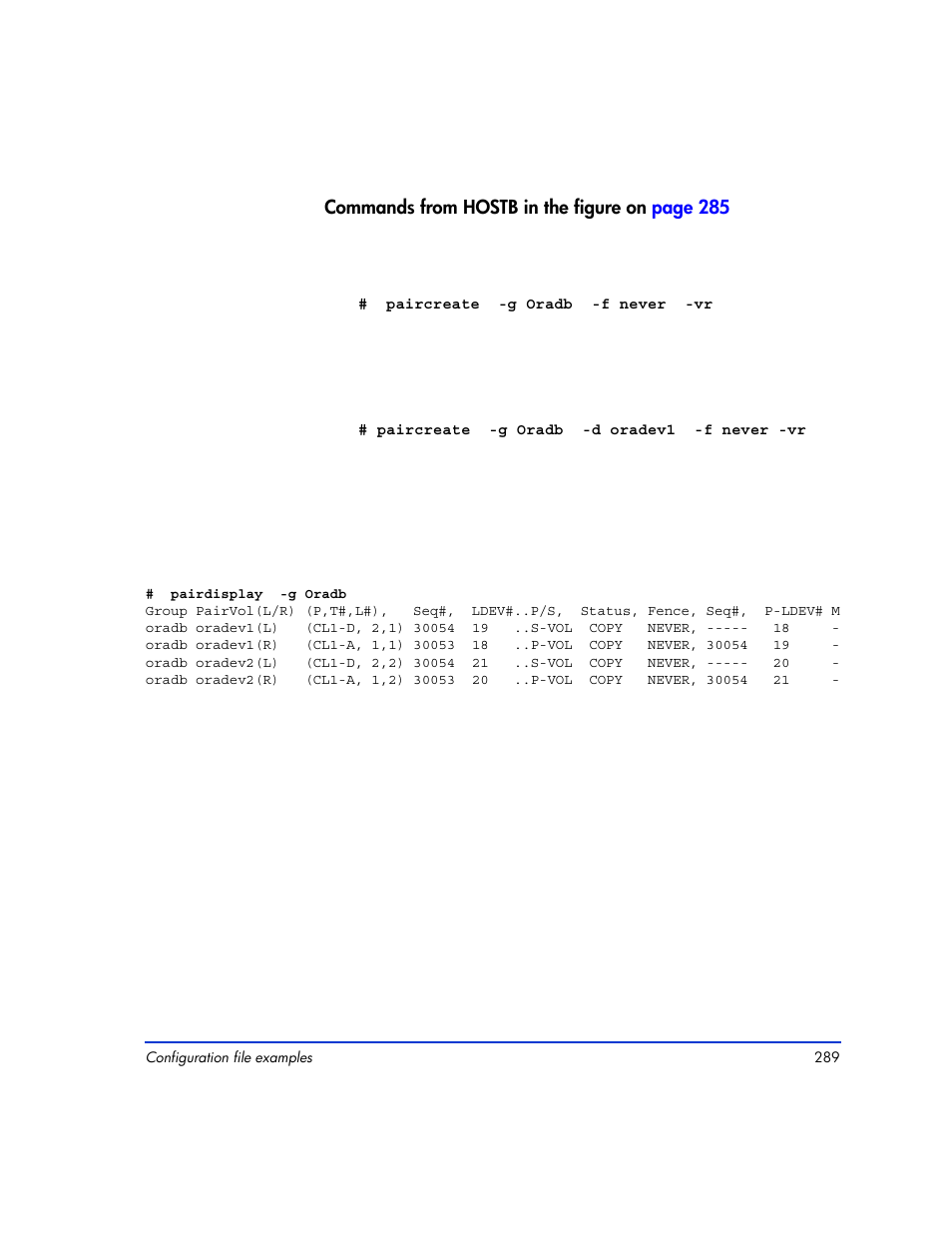 HP XP Continuous Access Software User Manual | Page 289 / 412