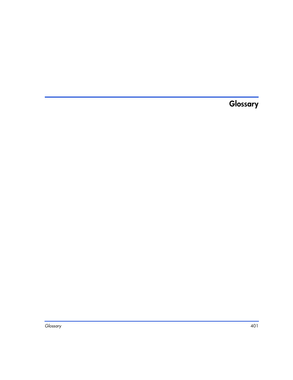 Glossary, Glossary 401 | HP XP Continuous Access Software User Manual | Page 401 / 412