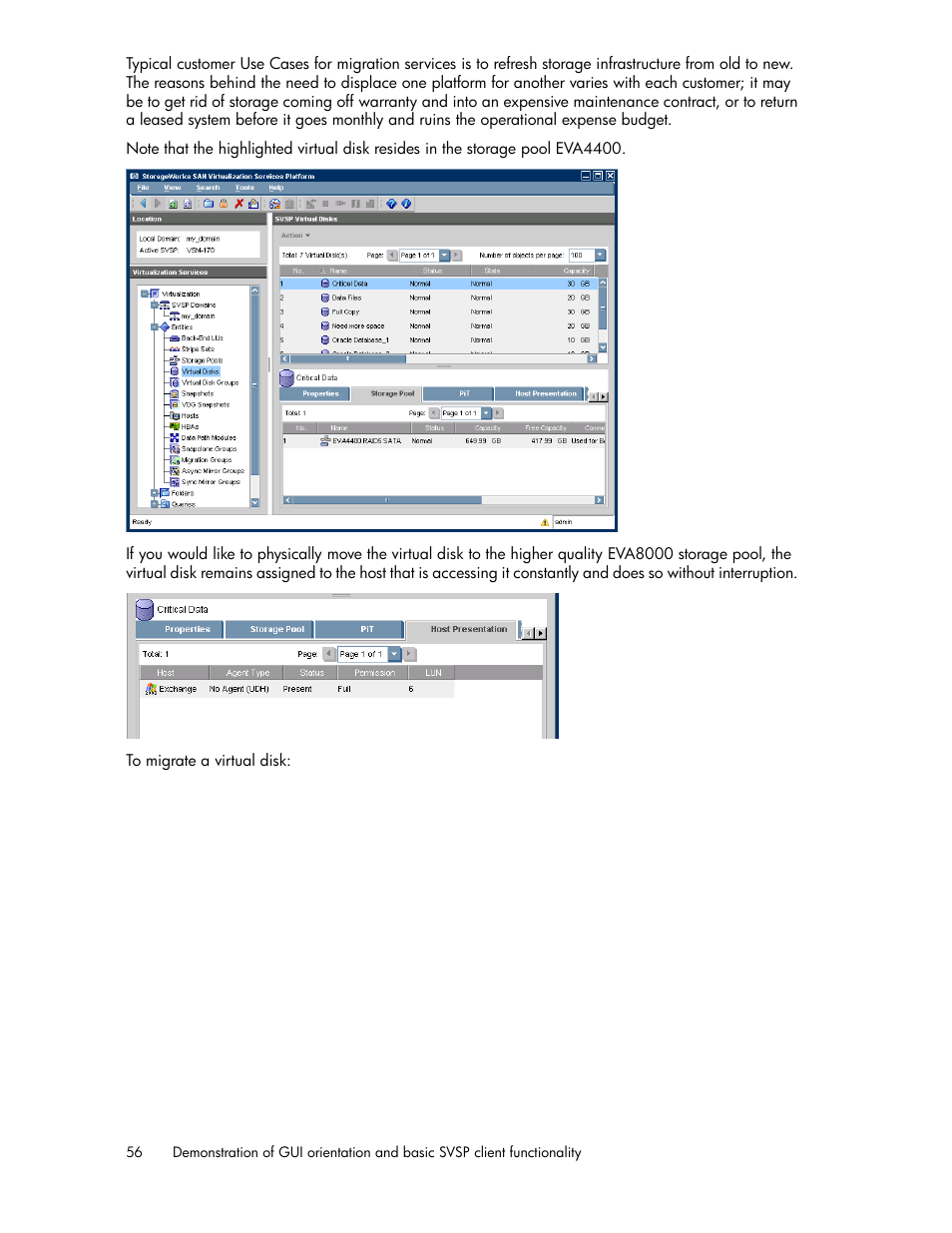 HP SAN Virtualization Services Platform User Manual | Page 56 / 80