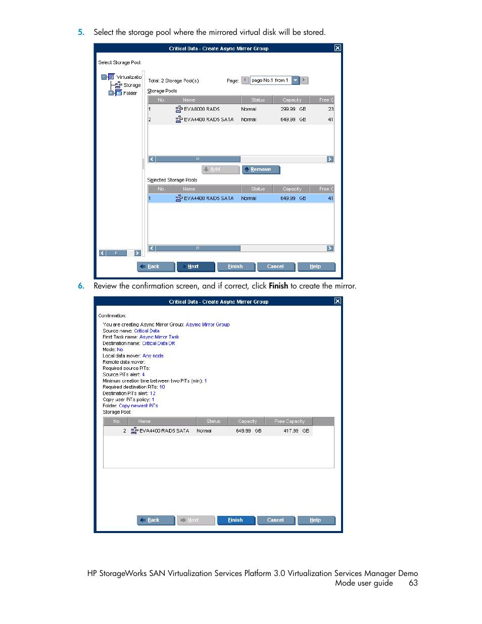 HP SAN Virtualization Services Platform User Manual | Page 63 / 80