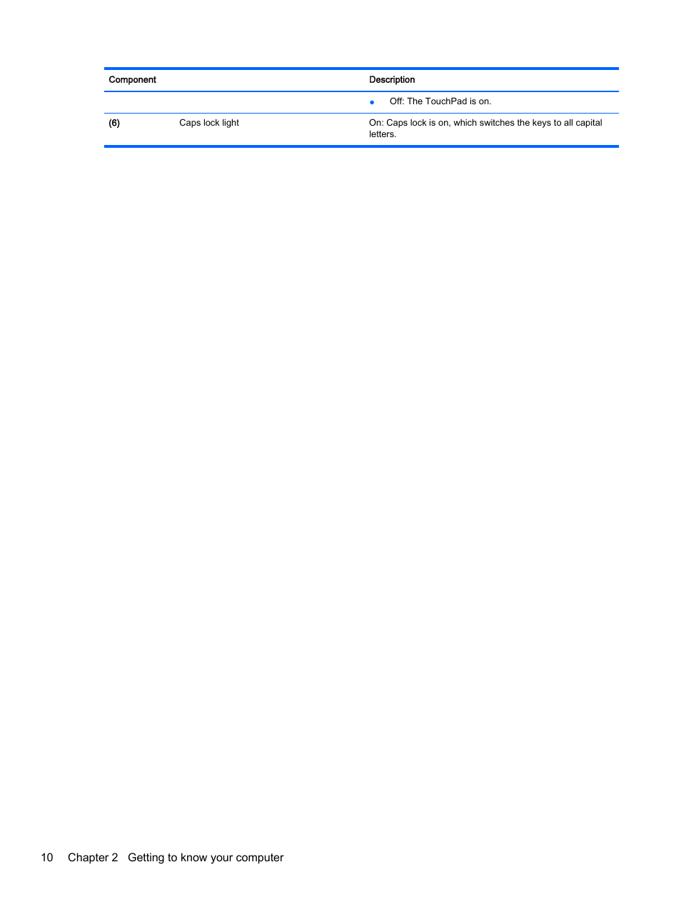 10 chapter 2 getting to know your computer | HP 350 G1 Notebook PC User Manual | Page 20 / 90