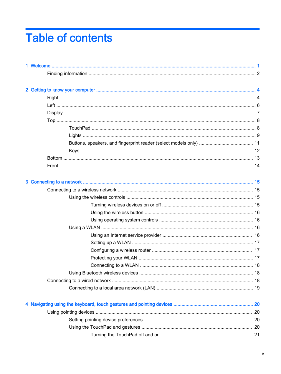 HP 350 G1 Notebook PC User Manual | Page 5 / 90