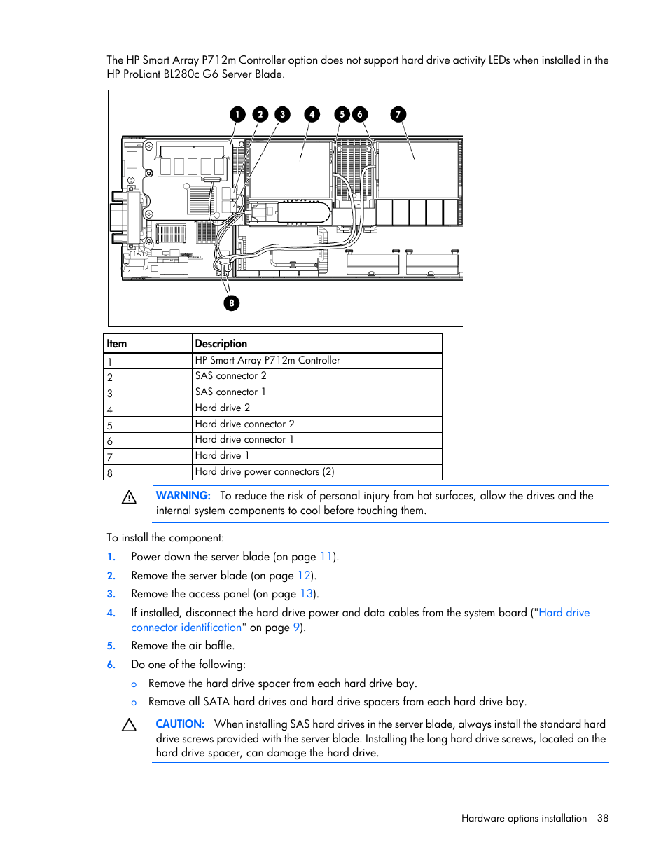 HP ProLiant BL280c G6 Server-Blade User Manual | Page 38 / 108