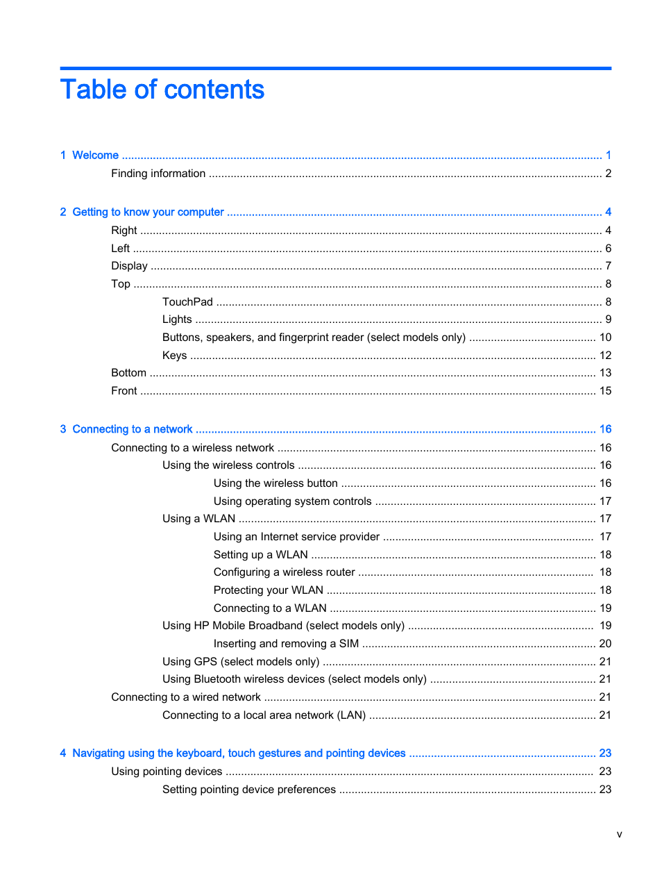 HP ProBook 430 G2 Notebook PC User Manual | Page 5 / 98