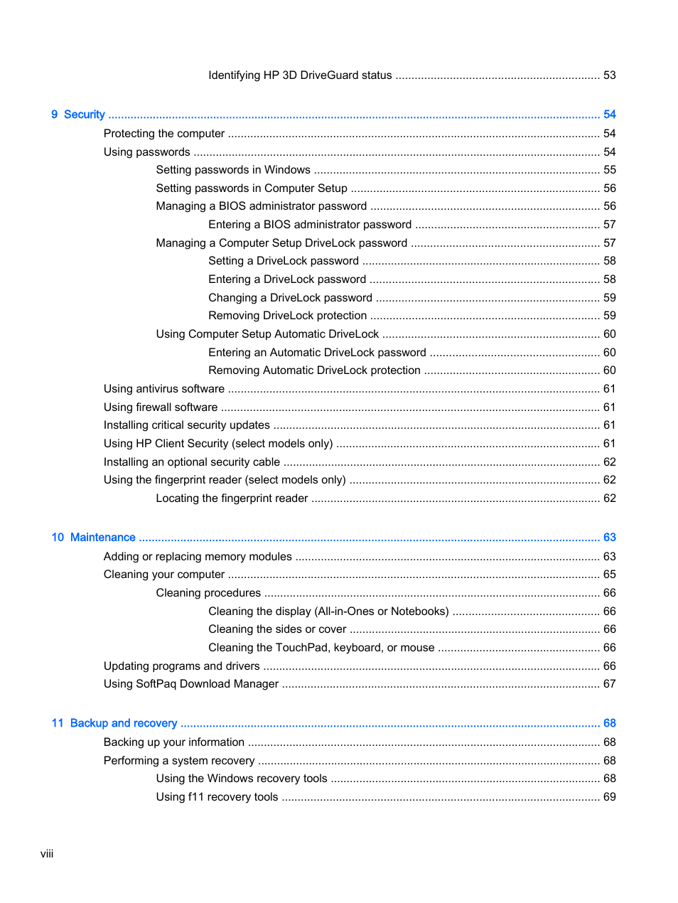 HP ProBook 430 G2 Notebook PC User Manual | Page 8 / 98