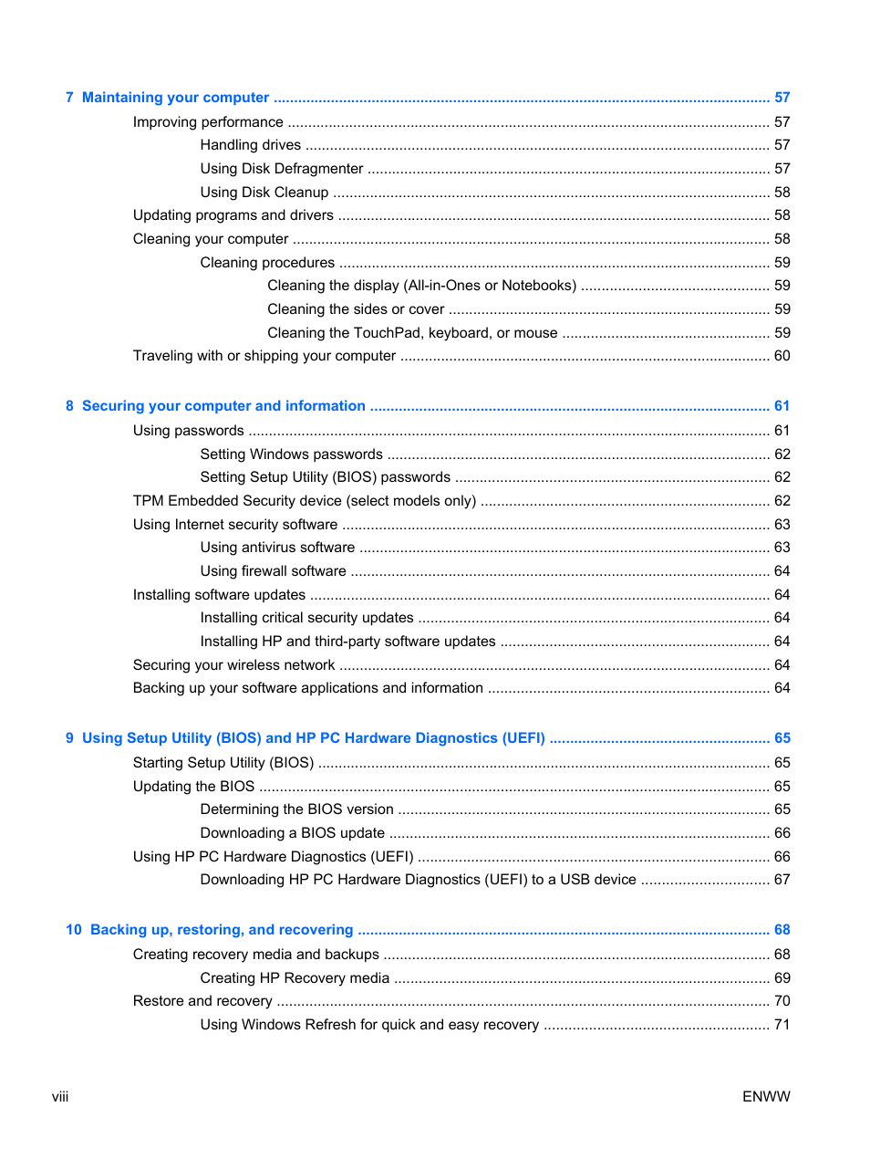 HP Split 13t-g100 CTO x2 PC User Manual | Page 8 / 89