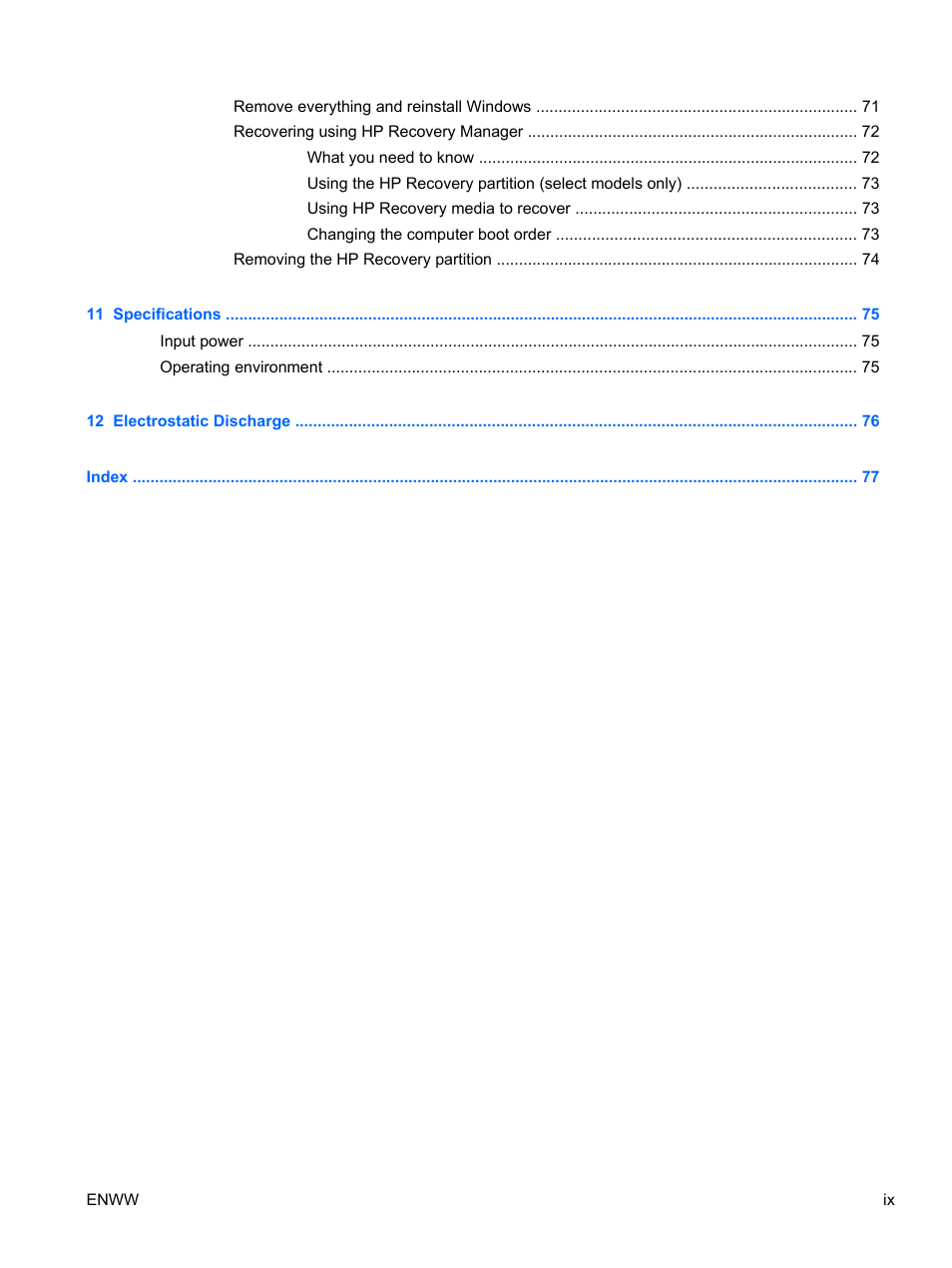 HP Split 13t-g100 CTO x2 PC User Manual | Page 9 / 89