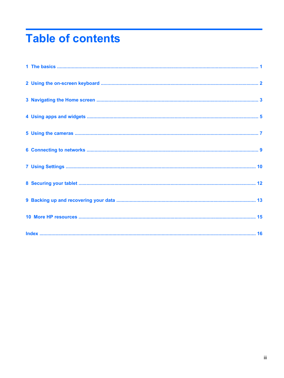 HP Slate 7 2800 Tablet User Manual | Page 3 / 20