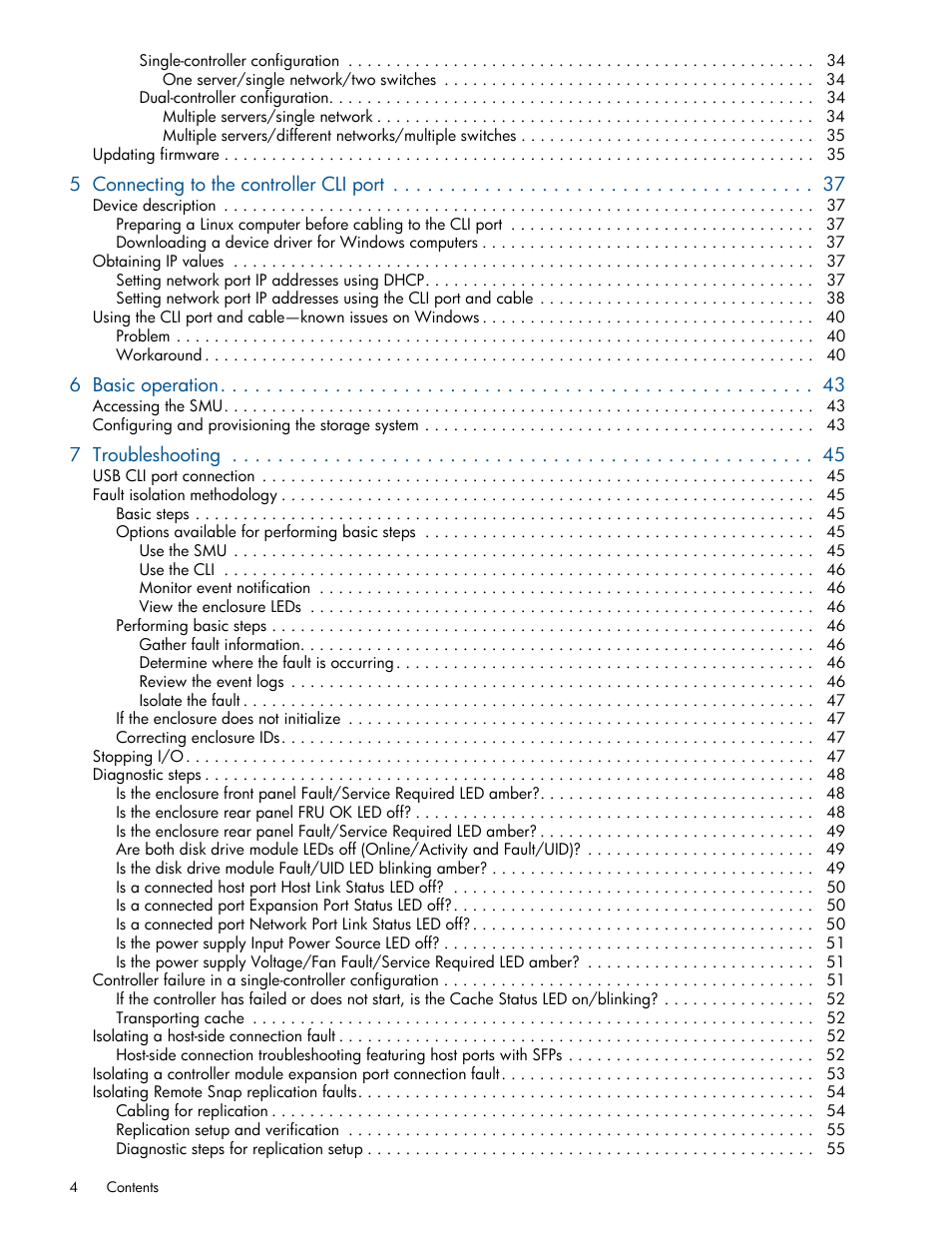 HP MSA 1040 SAN Storage User Manual | Page 4 / 84