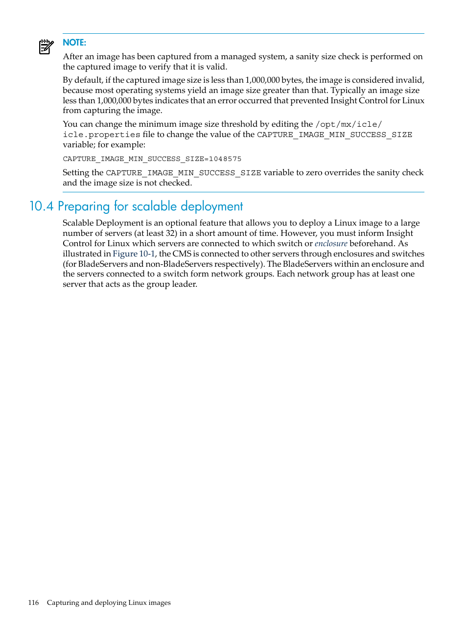 4 preparing for scalable deployment | HP Insight Control Software for Linux User Manual | Page 116 / 278