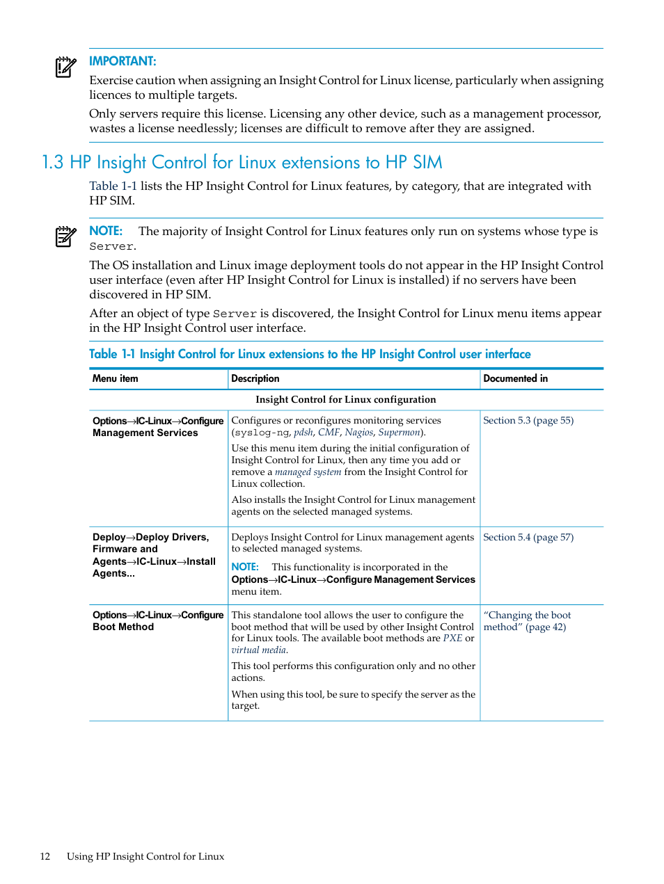 HP Insight Control Software for Linux User Manual | Page 12 / 278