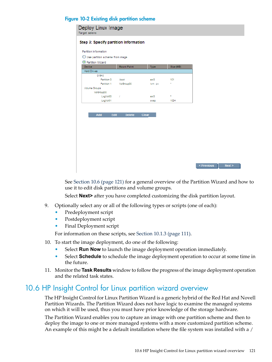 HP Insight Control Software for Linux User Manual | Page 121 / 278