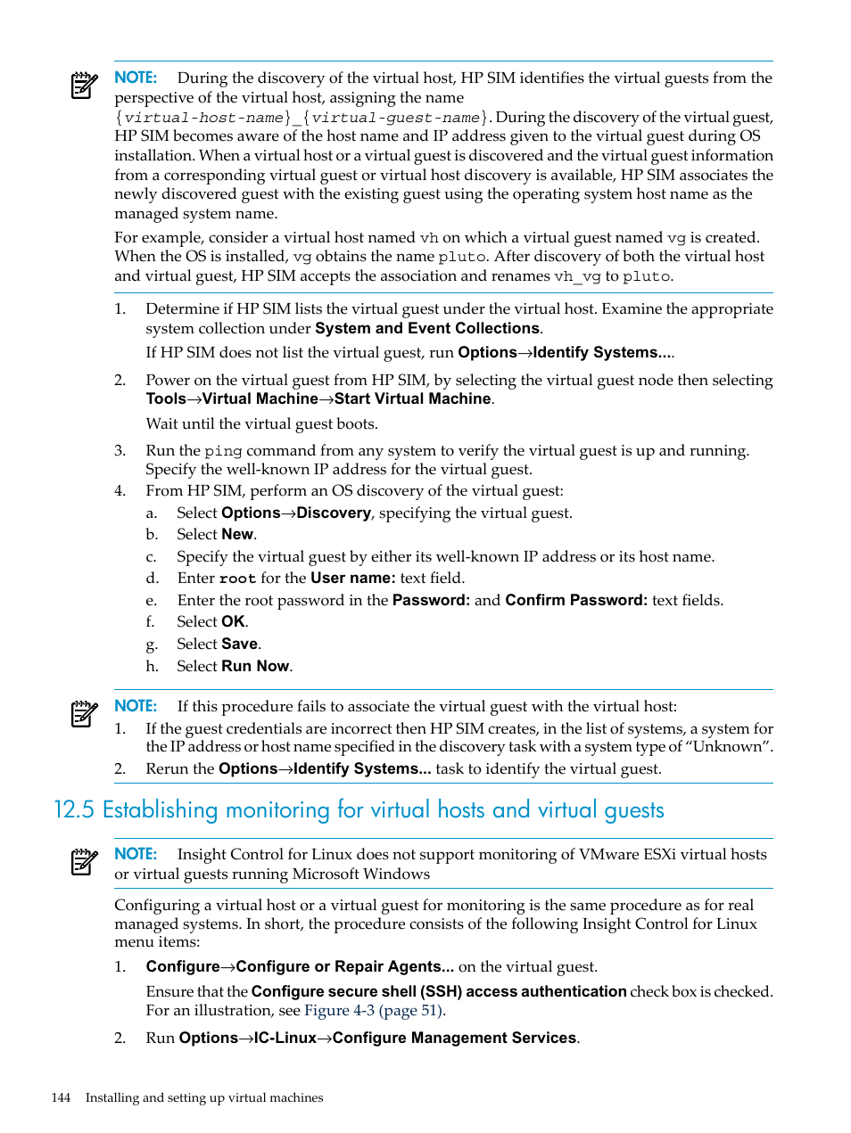 HP Insight Control Software for Linux User Manual | Page 144 / 278