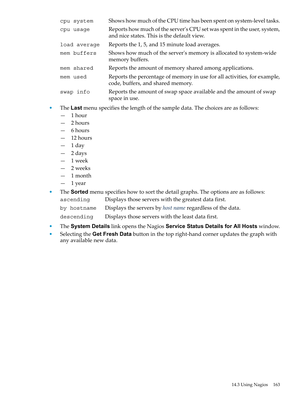 HP Insight Control Software for Linux User Manual | Page 163 / 278