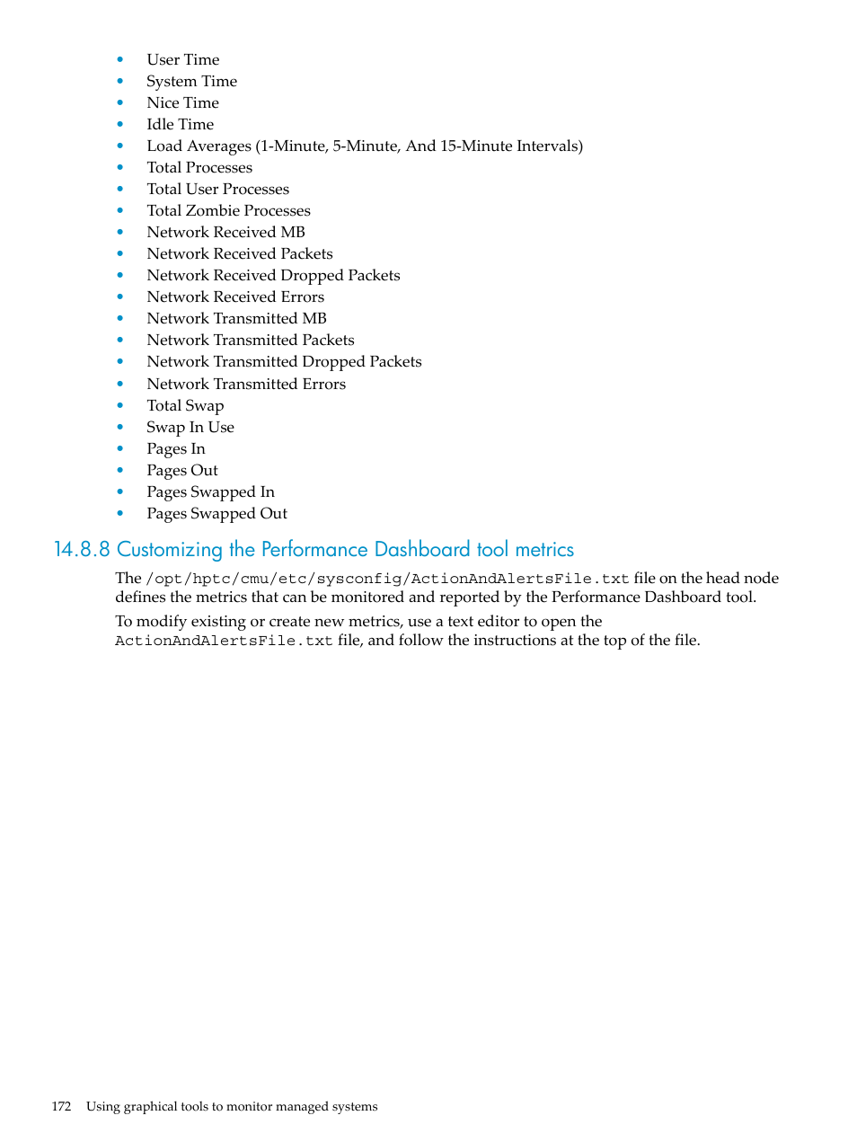 HP Insight Control Software for Linux User Manual | Page 172 / 278