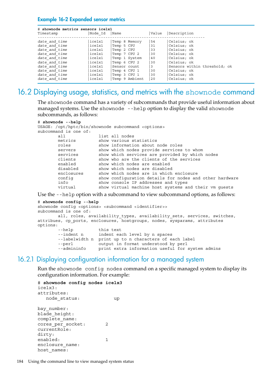 Example 16-2 | HP Insight Control Software for Linux User Manual | Page 184 / 278