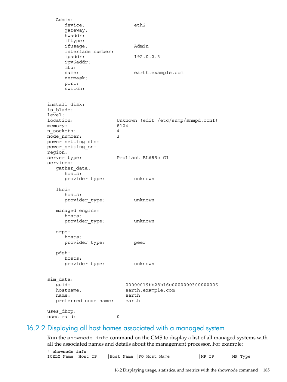 HP Insight Control Software for Linux User Manual | Page 185 / 278