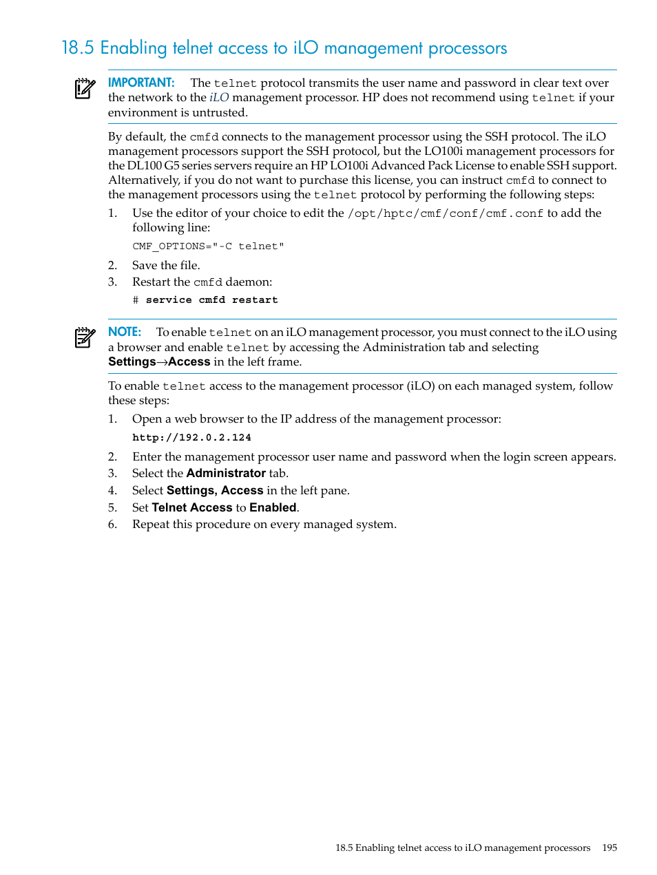 HP Insight Control Software for Linux User Manual | Page 195 / 278