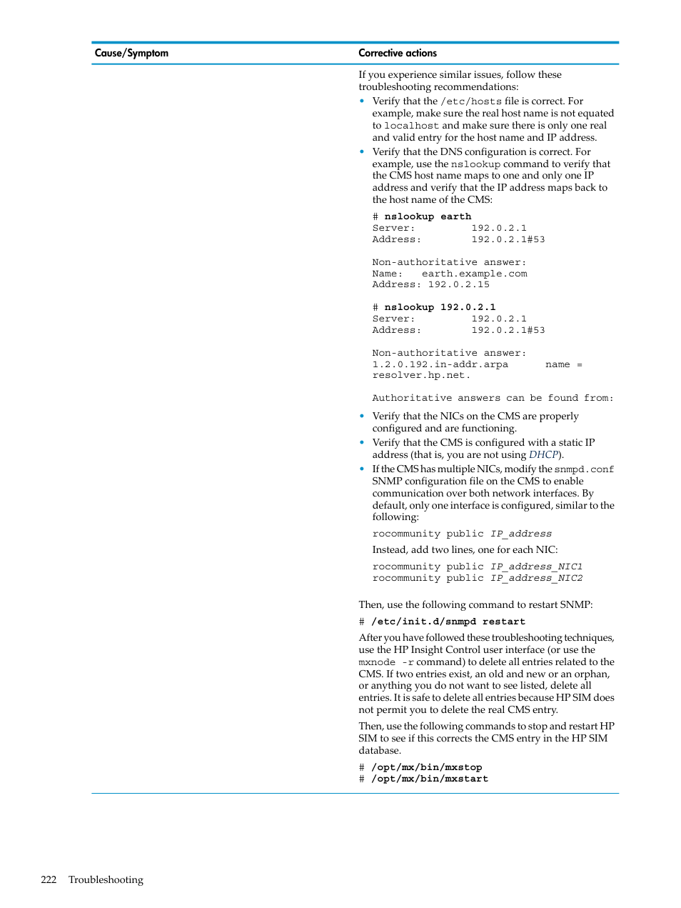 HP Insight Control Software for Linux User Manual | Page 222 / 278