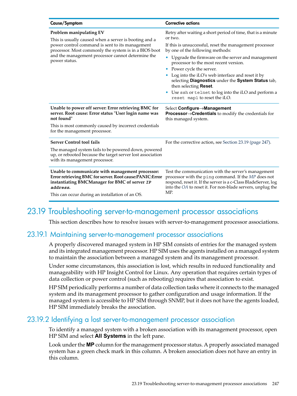 HP Insight Control Software for Linux User Manual | Page 247 / 278