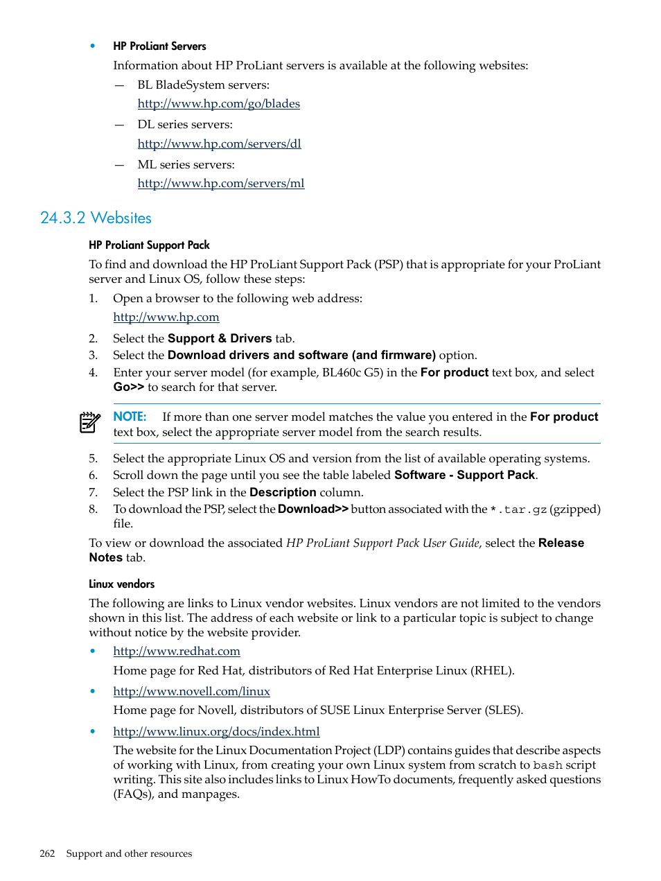 2 websites | HP Insight Control Software for Linux User Manual | Page 262 / 278