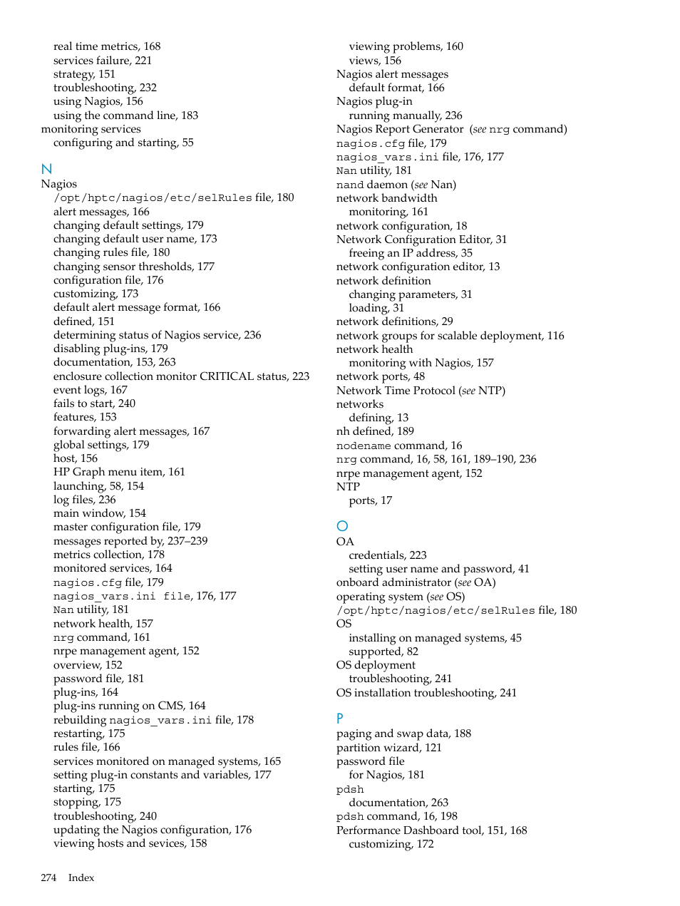 HP Insight Control Software for Linux User Manual | Page 274 / 278