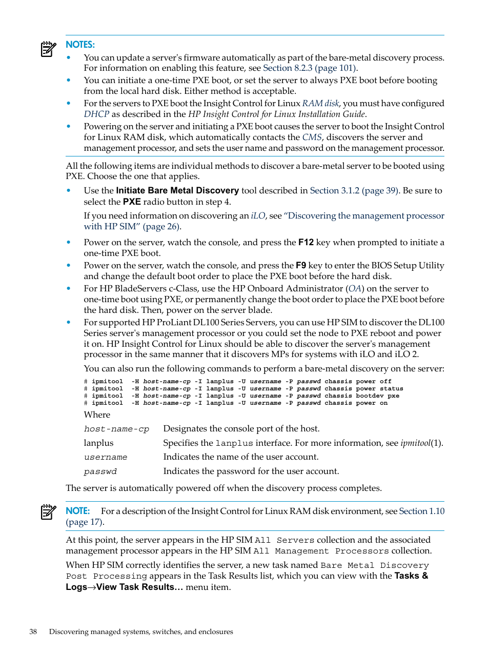 HP Insight Control Software for Linux User Manual | Page 38 / 278